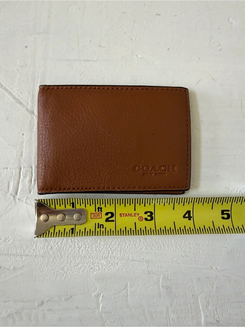 COACH Compact Billfold Wallet Brown